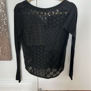 Free people crochet blouse size s